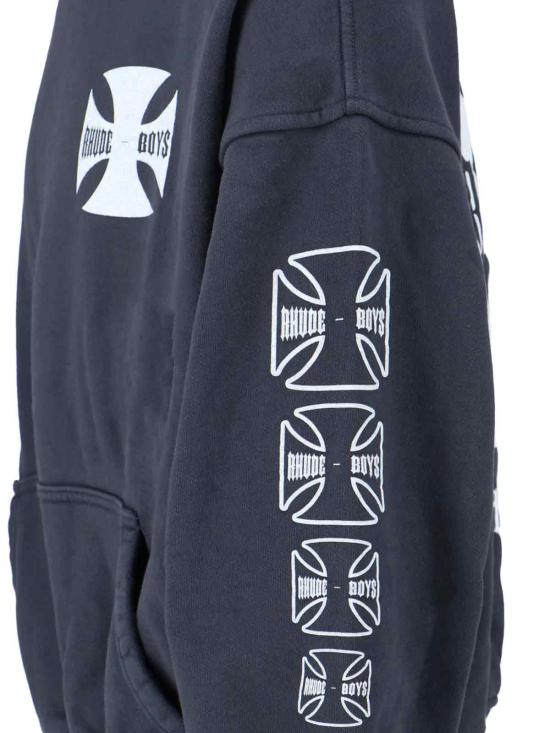 25FW 루드 긴팔 티셔츠 RHPF25HO06012 0027 Black - RHUDE