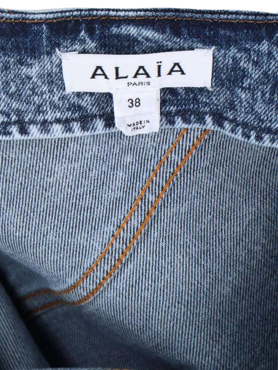 25SS 알라이아 미디 스커트 AA9J2283T535A 524 Blue - ALAIA