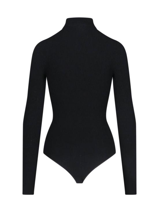 25SS 알라이아 바디수트 티셔츠 AA9B0330K017A 995 Black - ALAIA