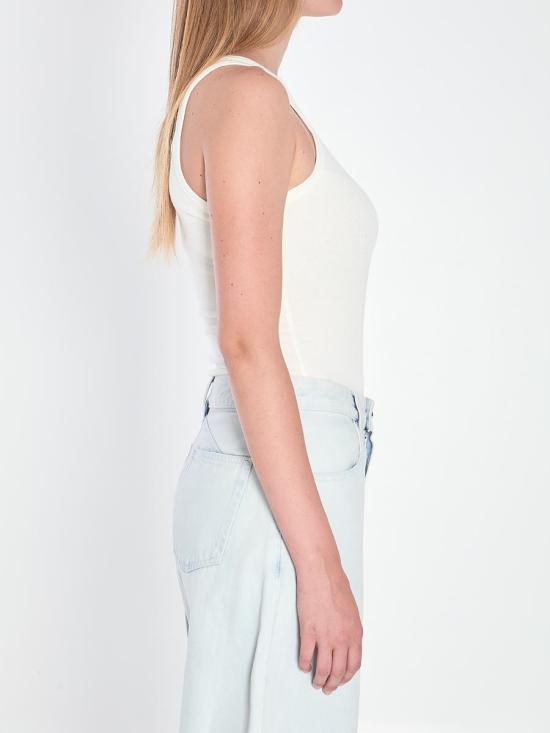 25FW 알라이아 민소매 티셔츠 9282078 AA9B0382J085B 020 WHITE - ALAIA