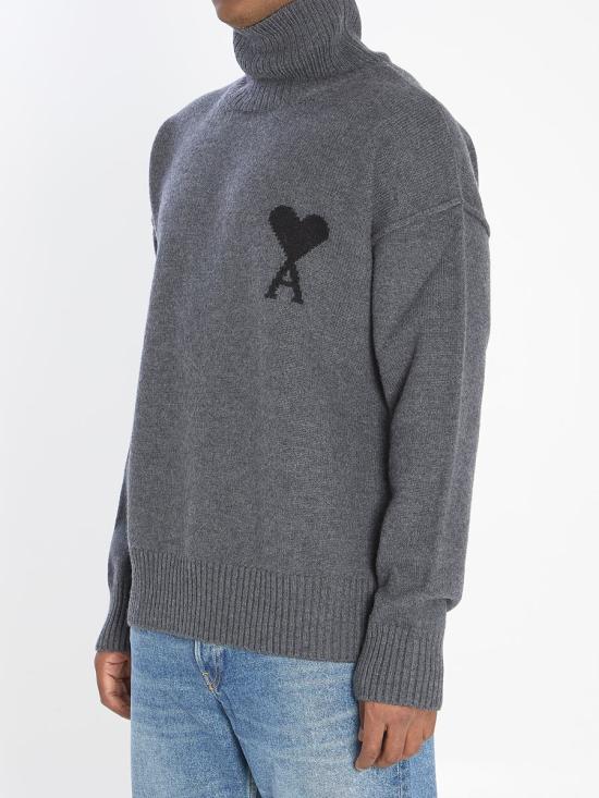 25FW 아미 터틀넥 4607238 UKS839 018 0504 GREY - AMI