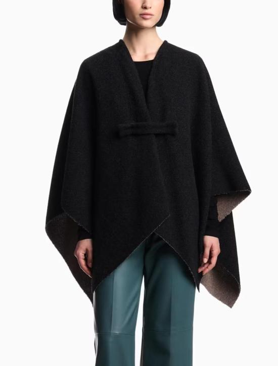 25FW 엠포리오 아르마니 케이프 EW003156AF20034MC098 Black - EMPORIO ARMANI