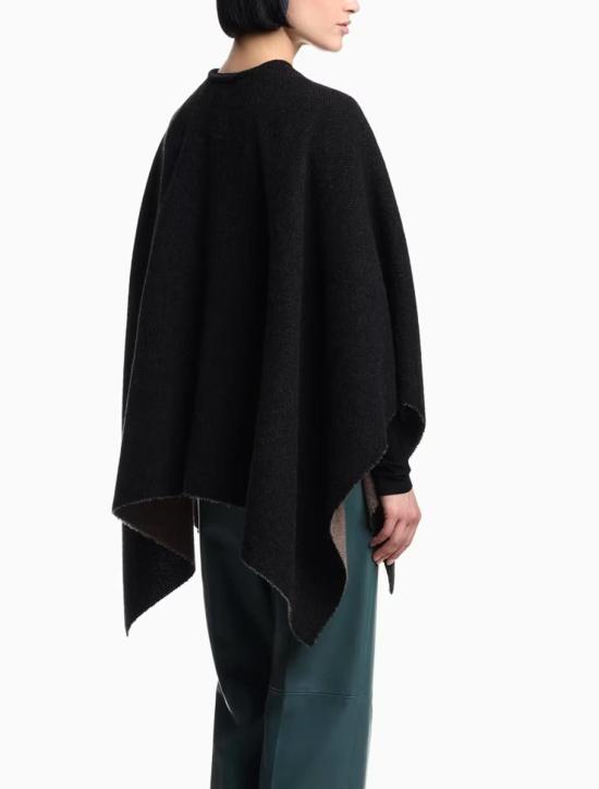 25FW 엠포리오 아르마니 케이프 EW003156AF20034MC098 Black - EMPORIO ARMANI