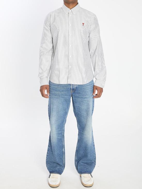 25FW 아미 긴팔 셔츠 3802080 BFUSH063 C00087 039 WHITE - AMI