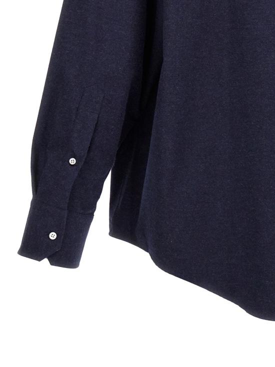 24FW 톰브라운 긴팔 셔츠 MWL407CF0351415 BLUE - THOM BROWNE