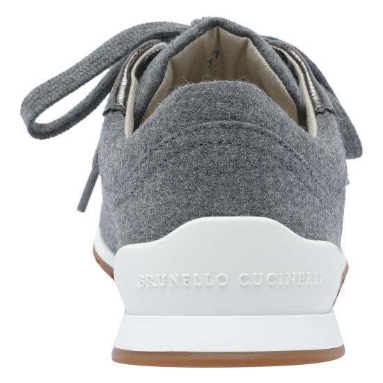 25FW 브루넬로 쿠치넬리 스니커즈 MZ26G3031C003 GREY - BRUNELLO CUCINELLI