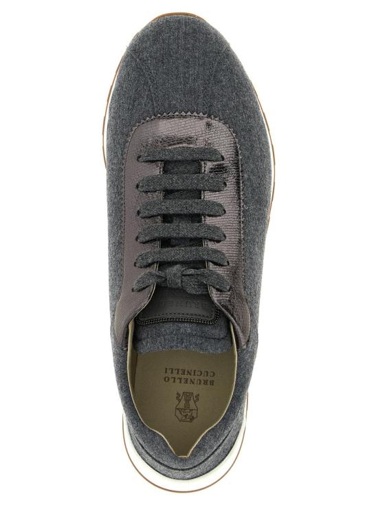 25FW 브루넬로 쿠치넬리 스니커즈 MZ26G3031C003 GRAY - BRUNELLO CUCINELLI