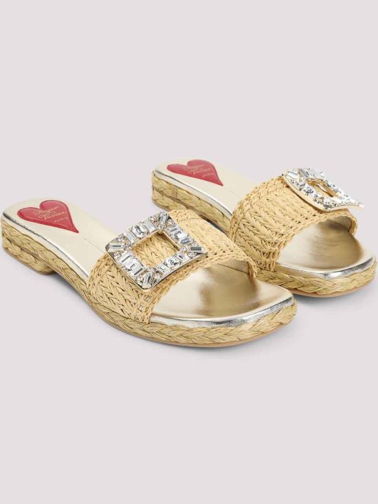 25SS 로저비비에 뮬/슬리퍼 RVW774420406D1C013 Cream - ROGER VIVIER