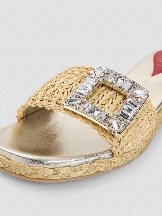 25SS 로저비비에 뮬/슬리퍼 RVW774420406D1C013 Cream - ROGER VIVIER