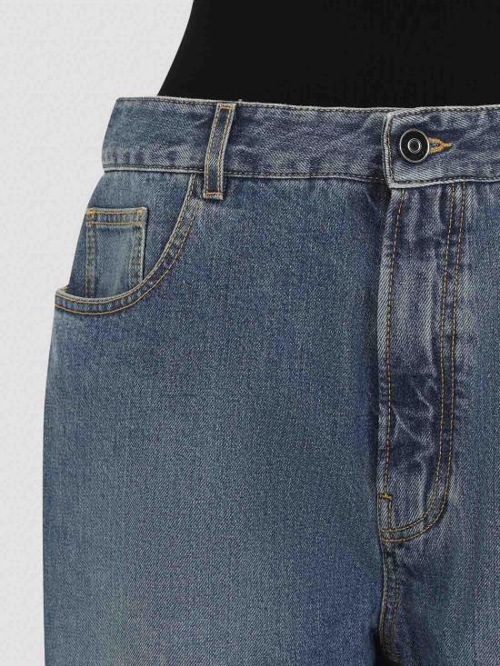  알라이아 데님 숏팬츠 AA9P1142T536A525 Light Beige - ALAIA