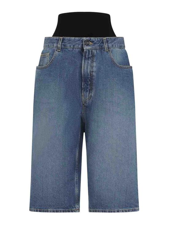  알라이아 데님 숏팬츠 AA9P1142T536A525 Light Beige