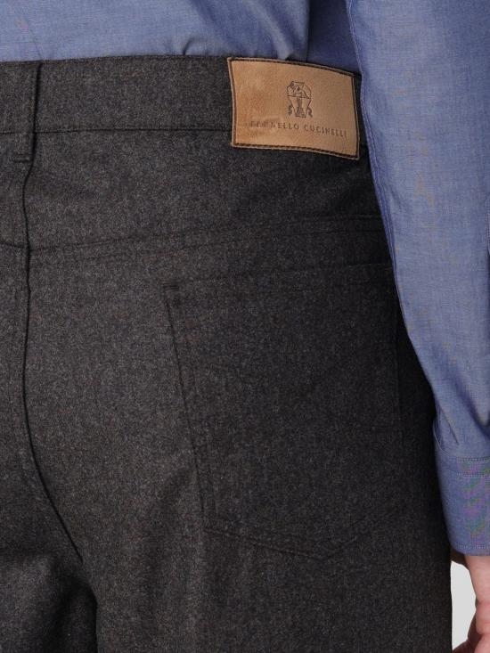 25FW 브루넬로 쿠치넬리 스트레이트 팬츠 M038PF1010 C338 Brown - BRUNELLO CUCINELLI