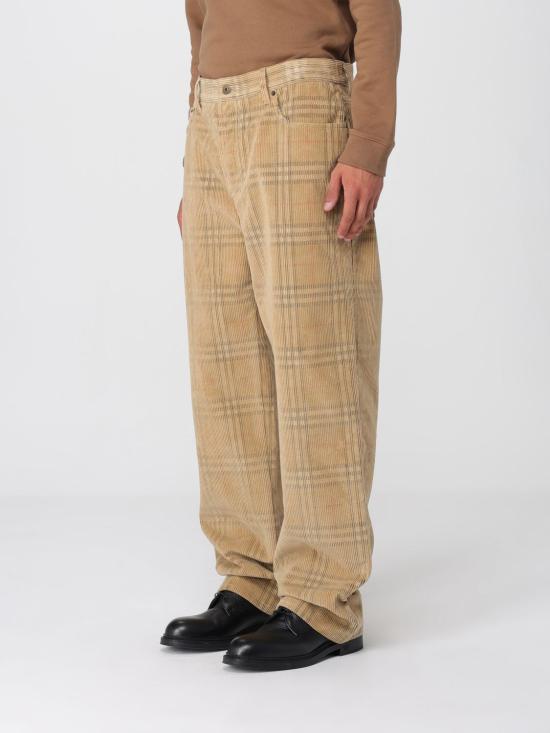 25FW 버버리 체크 코듀로이 팬츠  8113484 Sand - BURBERRY