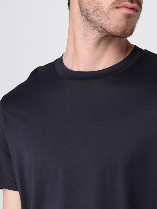 25FW 엠포리오 아르마니 반팔 티셔츠 8N1TE81JUVZ 0920 Navy - EMPORIO ARMANI