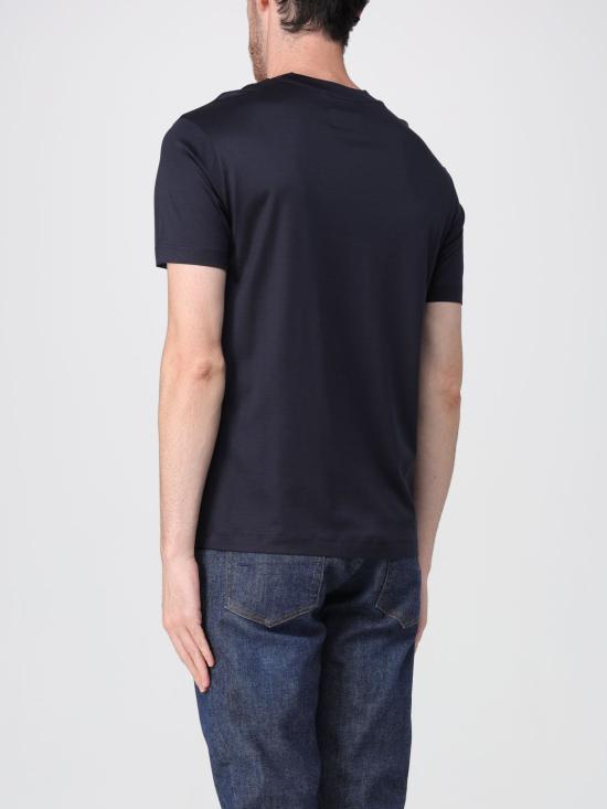 25FW 엠포리오 아르마니 반팔 티셔츠 8N1TE81JUVZ 0920 Navy - EMPORIO ARMANI