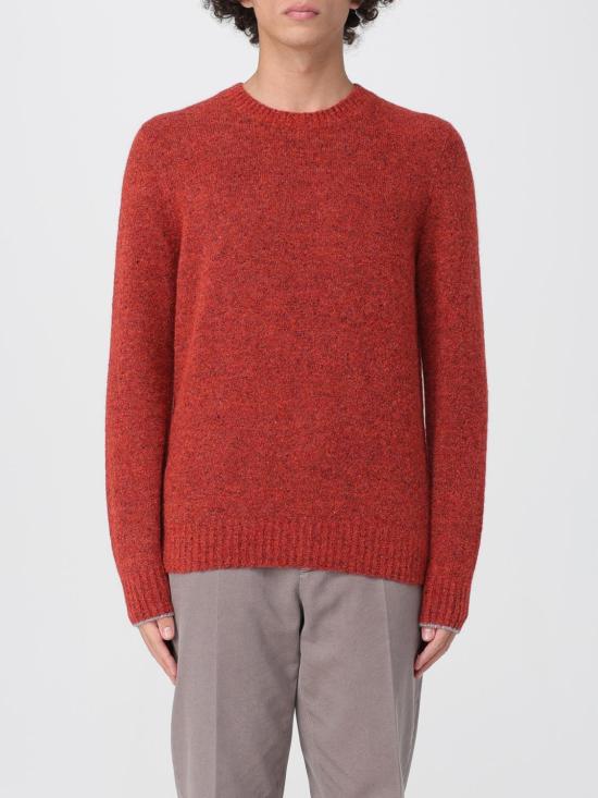 25FW 브루넬로 쿠치넬리 스페클 크루 넥 스웨터 MOH709200 CXH35 Orange