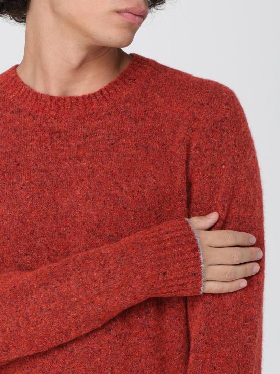 25FW 브루넬로 쿠치넬리 스페클 크루 넥 스웨터 MOH709200 CXH35 Orange - BRUNELLO CUCINELLI