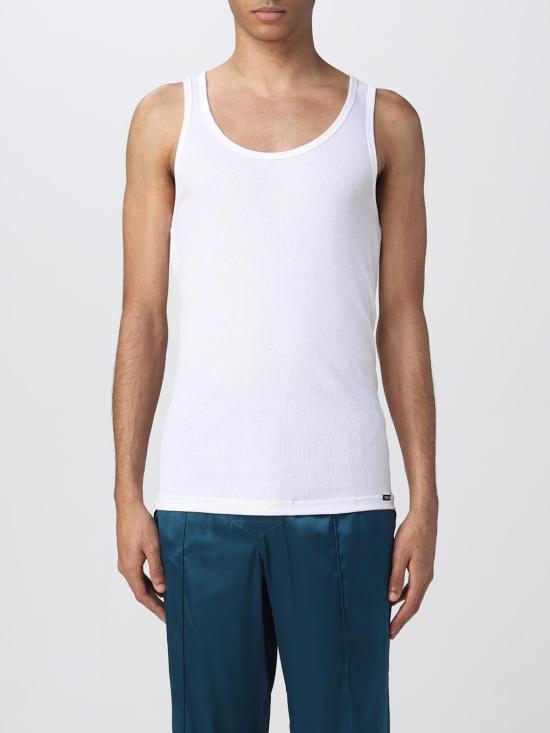 25FW 톰포드 민소매 티셔츠 T4D101210 100 White