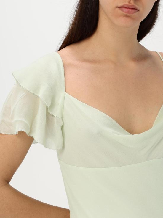 25SS 셀프 포트레이트 롱 원피스 SS25256XG Green - SELF PORTRAIT