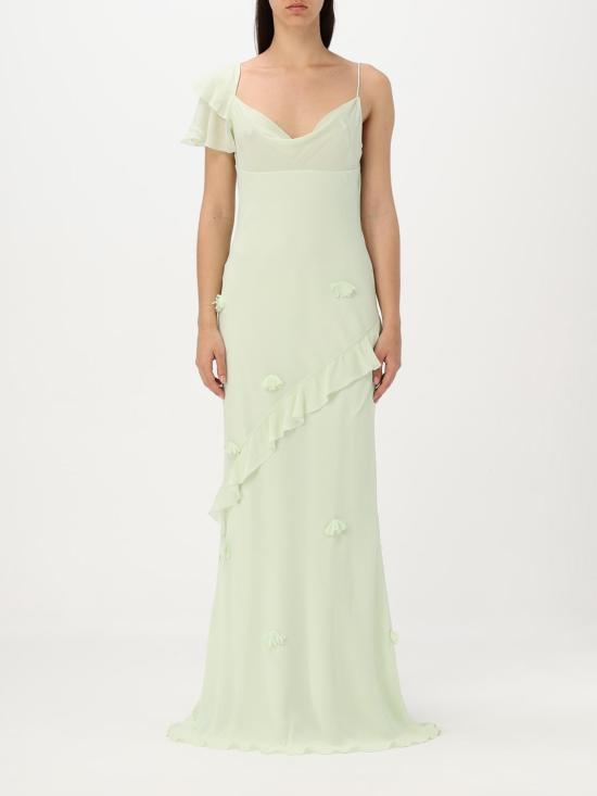 25SS 셀프 포트레이트 롱 원피스 SS25256XG Green