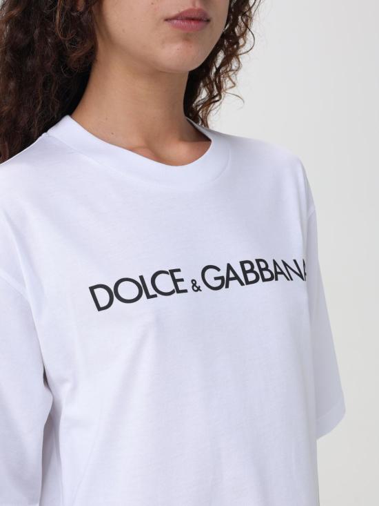 25FW 돌체앤가바나 반팔 티셔츠 F8U10TG7H4P W0800 White - DOLCE & GABBANA