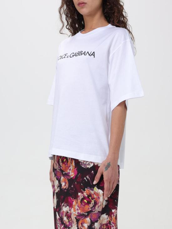 25FW 돌체앤가바나 반팔 티셔츠 F8U10TG7H4P W0800 White - DOLCE & GABBANA