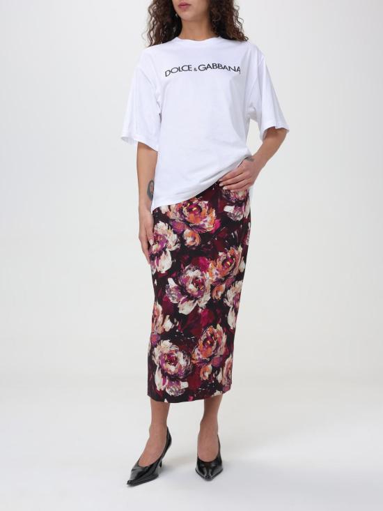 25FW 돌체앤가바나 반팔 티셔츠 F8U10TG7H4P W0800 White - DOLCE & GABBANA