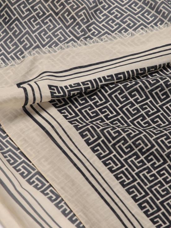 25FW [키즈] 발망 스카프 BW0Q83Z2881 106NE Cream - BALMAIN