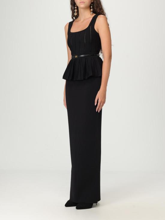 25FW 엘리자베타프랜치 롱 원피스 AM69S 110 Black - ELISABETTA FRANCHI