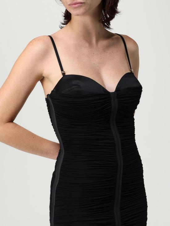 25FW 엘리자베타프랜치 미디 원피스 AB815 110 Black - ELISABETTA FRANCHI