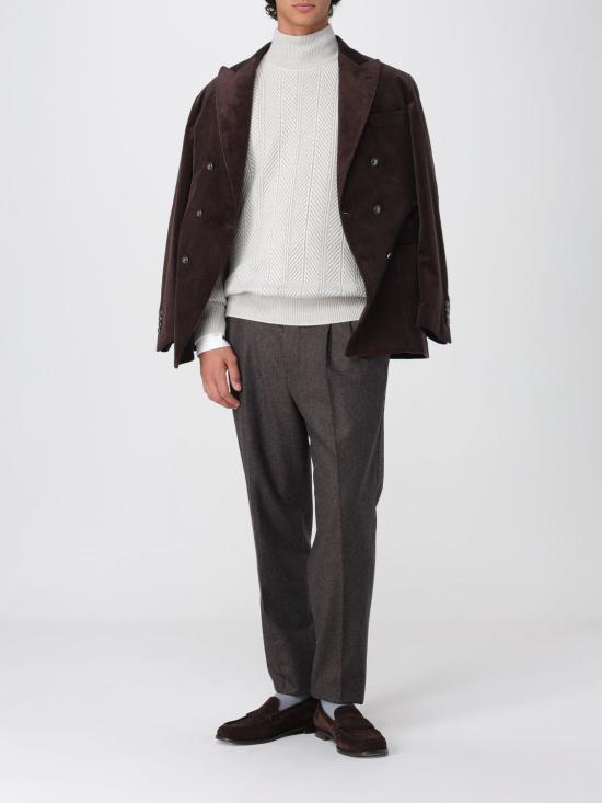 25FW 브루넬로 쿠치넬리 터틀넥 M22709314 CFZ60 Yellow Cream - BRUNELLO CUCINELLI