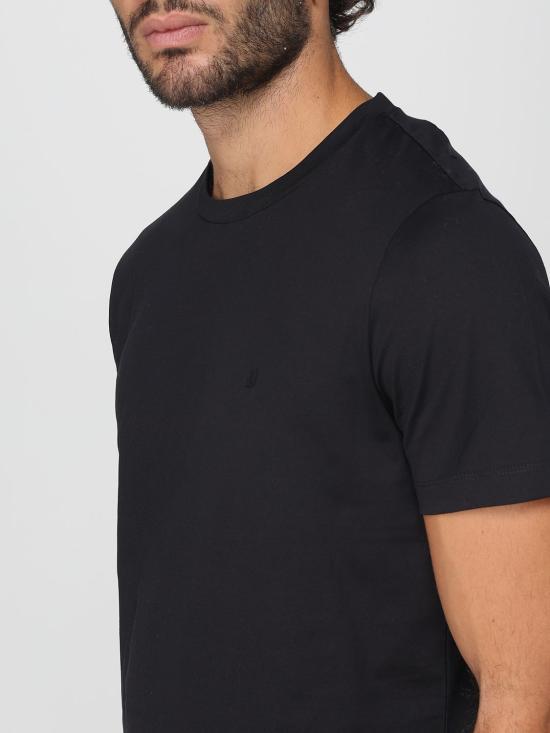 25FW 돈답 반팔 티셔츠 US198JF0271UZL4 999 Black - DONDUP