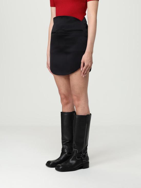 25FW 쿠레쥬 숏 스커트 325CJU283PL0162 9999 Black - COURREGES