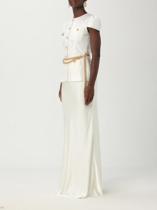 25FW 셀프 포트레이트 롱 원피스 PF25017XAC CREAM White - SELF PORTRAIT