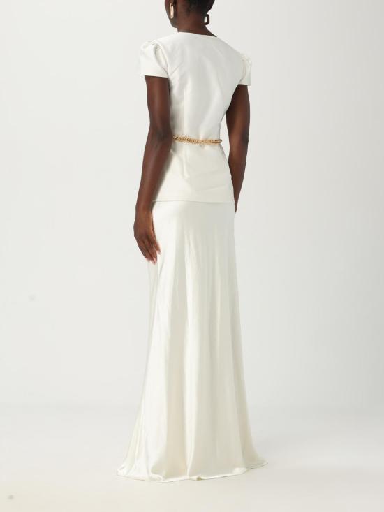 25FW 셀프 포트레이트 롱 원피스 PF25017XAC CREAM White - SELF PORTRAIT