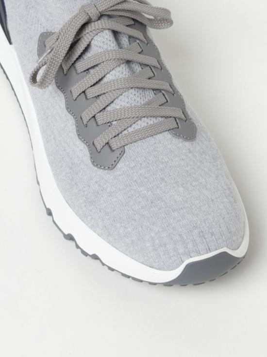 25FW 브루넬로 쿠치넬리 코튼 니트 세미 폴리쉬드 카프스킨 러너 MZUPMBO252 CB308 Silver - BRUNELLO CUCINELLI