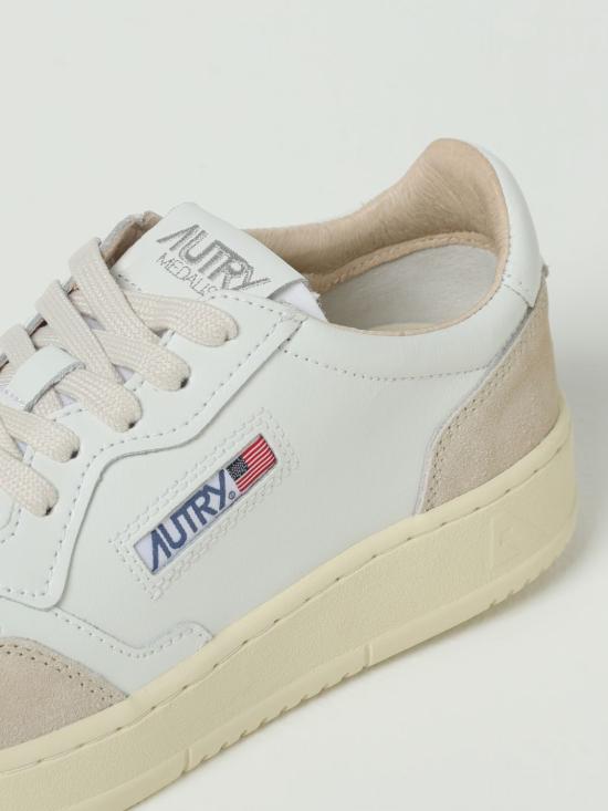 25FW 오트리 메달리스트 로우 스니커즈 AULM LS33 White - AUTRY