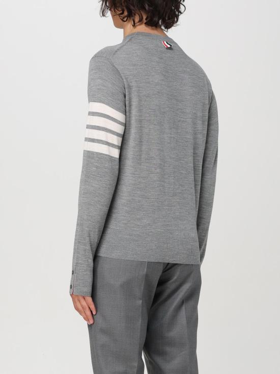 25FW 톰브라운 스웨터 MKA002AY1014 058 Mouse Grey - THOM BROWNE