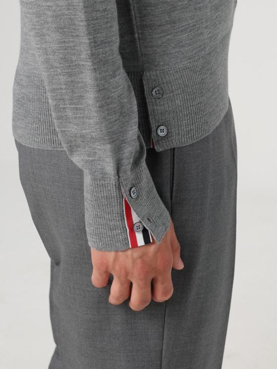 25FW 톰브라운 스웨터 MKA002AY1014 058 Mouse Grey - THOM BROWNE