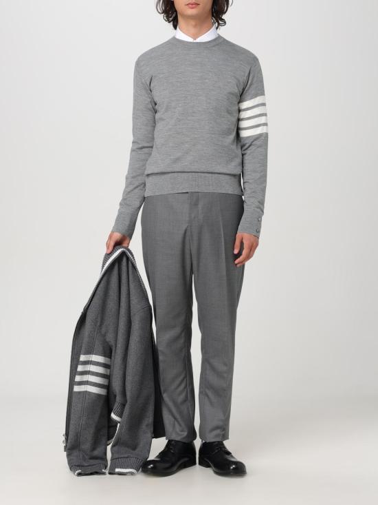 25FW 톰브라운 스웨터 MKA002AY1014 058 Mouse Grey - THOM BROWNE