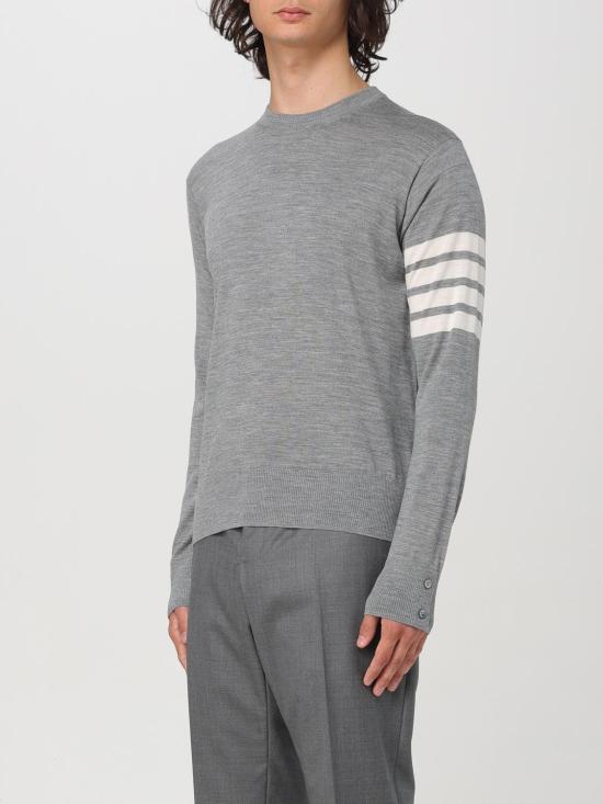 25FW 톰브라운 스웨터 MKA002AY1014 058 Mouse Grey - THOM BROWNE