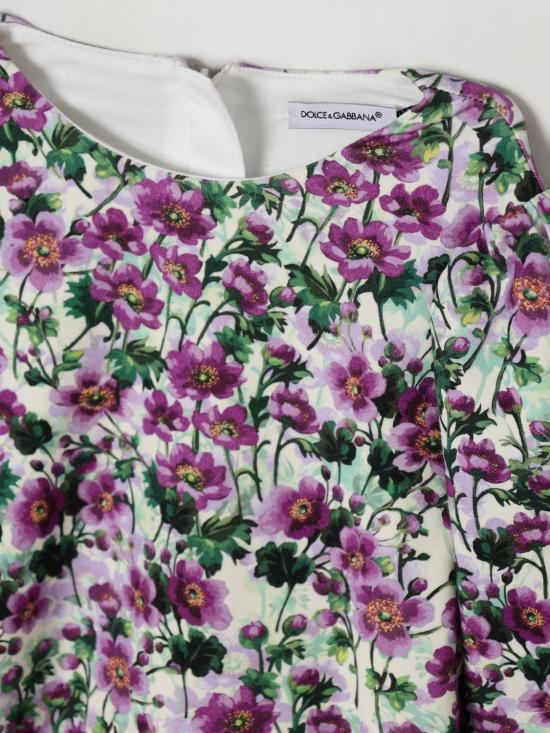 25FW [키즈] 돌체앤가바나 원피스 L5JDALFSG81 HA5RG Violet - DOLCE & GABBANA