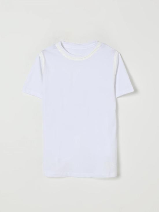 25FW [키즈] MM6 메종마르지엘라 티셔츠 M60899MM06H M6100 White