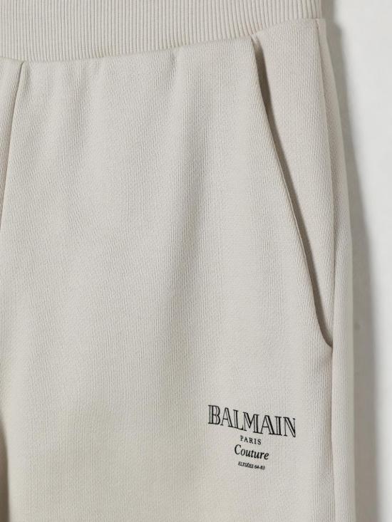 25FW [키즈] 발망 트레이닝/조거 팬츠 BX6P40Z3183 107NE Beige - BALMAIN
