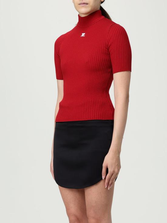 25FW 쿠레쥬 블라우스 PERMPU026FI0001 4034 Red - COURREGES