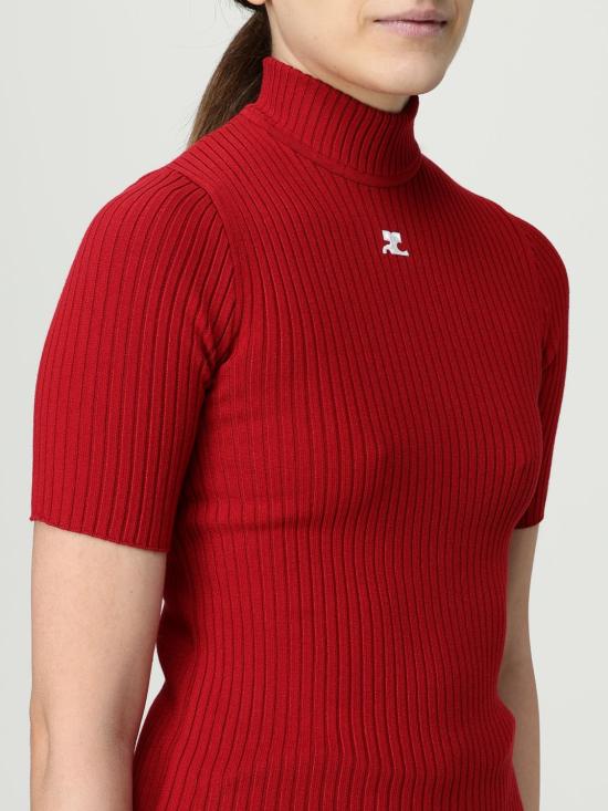 25FW 쿠레쥬 블라우스 PERMPU026FI0001 4034 Red - COURREGES