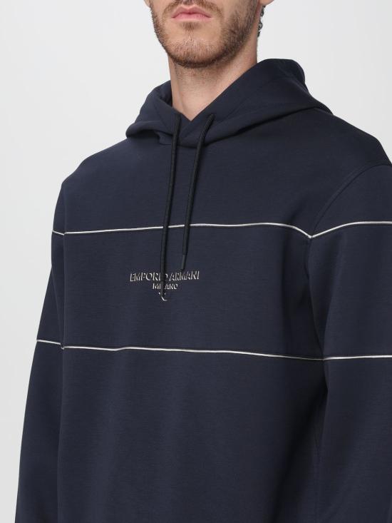 25FW 엠포리오 아르마니 긴팔 티셔츠 EM002885AF17545 UB118 Blue - EMPORIO ARMANI