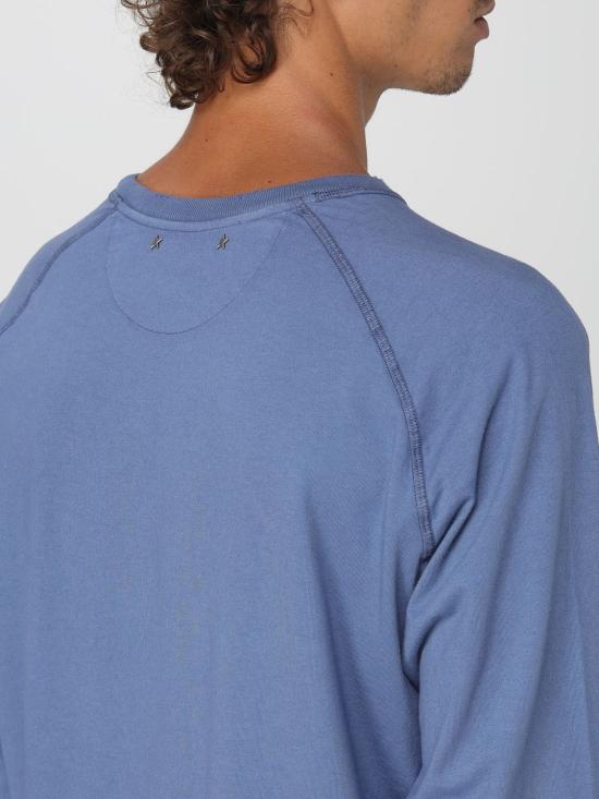 25FW 골든구스 마티아 래글런 티셔츠 GMP02015P00213850270 Blue - GOLDEN GOOSE