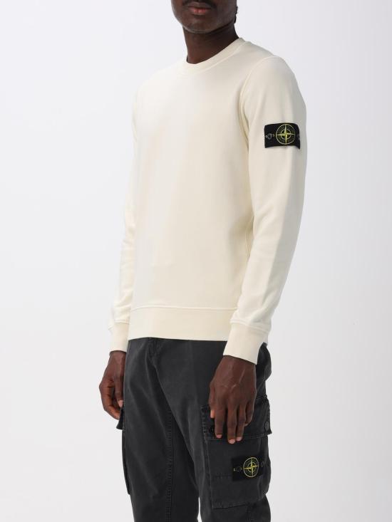 25FW 스톤 아일랜드 긴팔 티셔츠 6100060S0051 V0093 Ivory - STONE ISLAND