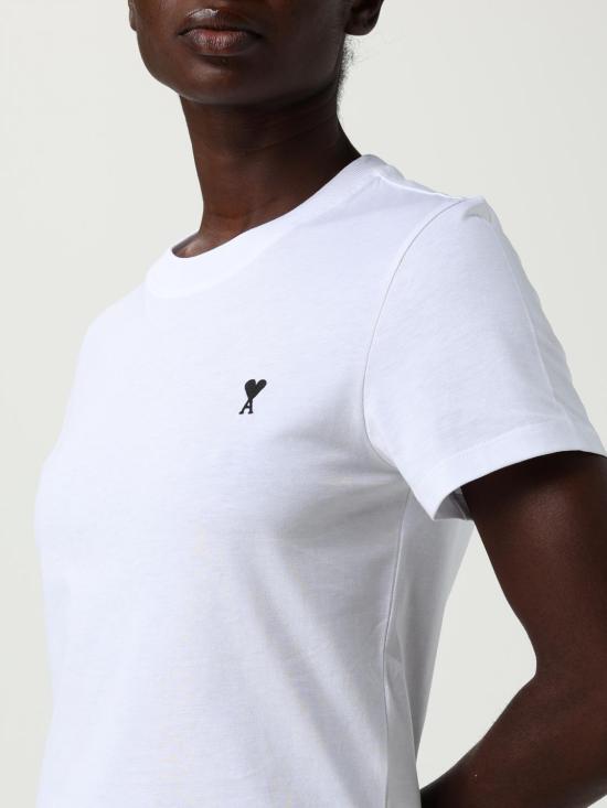 25FW 아미 반팔 티셔츠 FTS347724 100 White - AMI